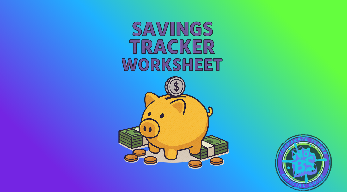 Savings Tracker Worksheet – Build Habits & See Your Progress