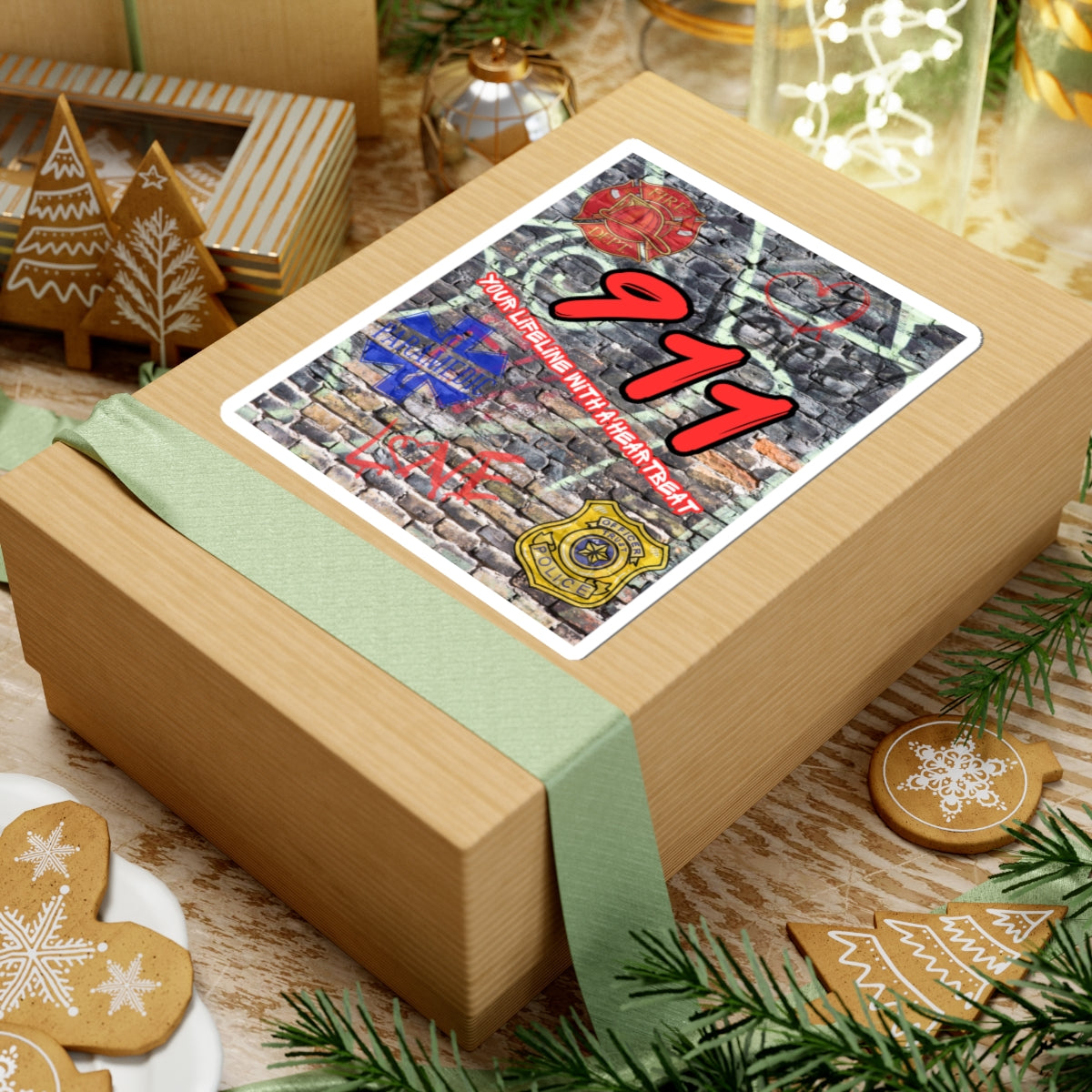 911 Tribute Sticker – First Responders & Community Support | Graffiti Street Art