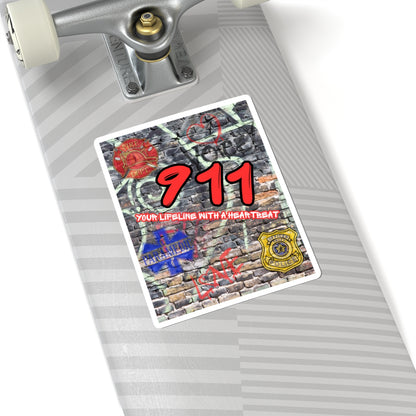 911 Tribute Sticker – First Responders & Community Support | Graffiti Street Art