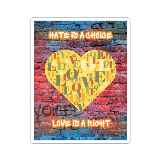 No Room for Hate – Anti-Discrimination Sticker | Graffiti Activism Art